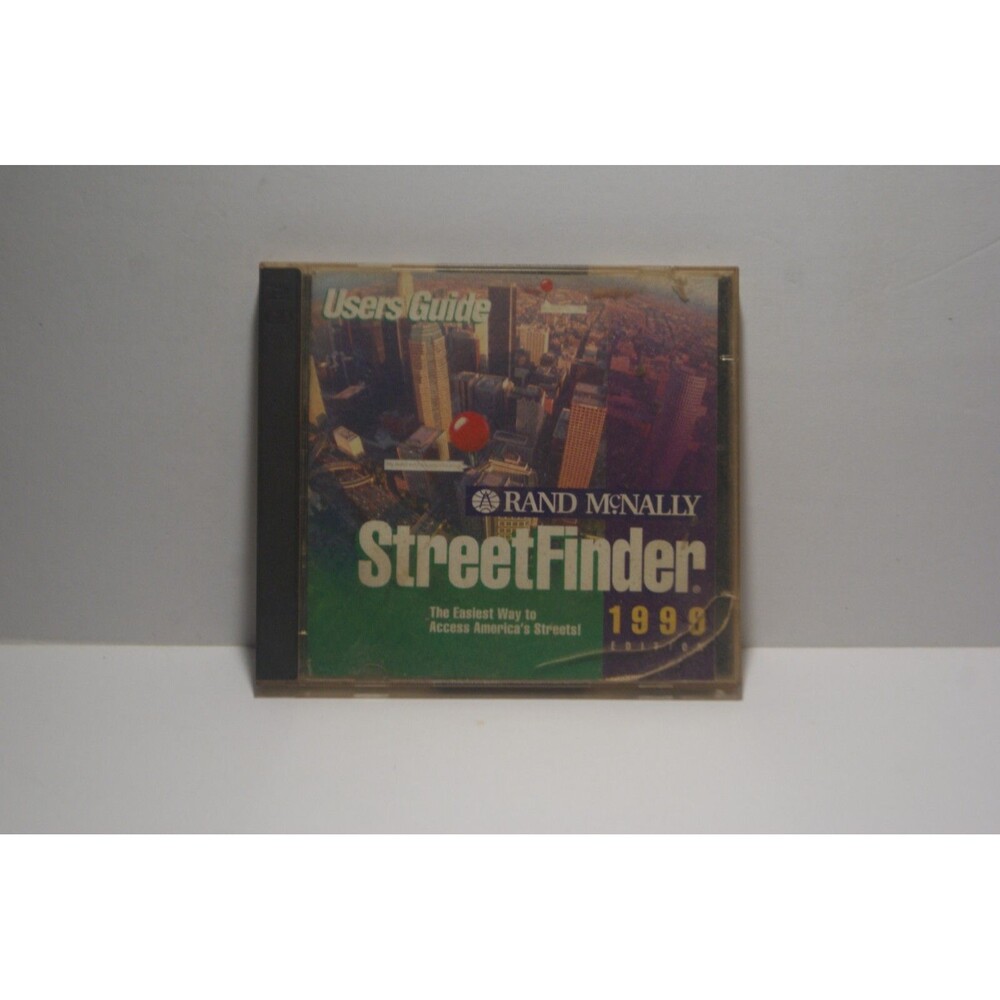 Rand Mcnally StreetFinder 1999 CD Software Vintage HTF 2 Disc